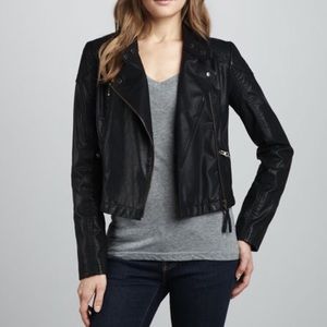 Free People Sunburst Faux Leather Jacket